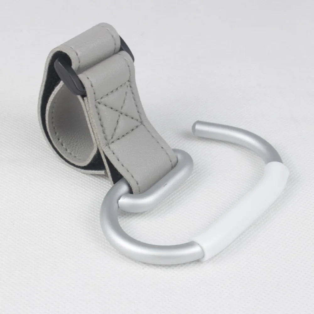 PU Baby Stroller Hooks Solid Color Stroller Accessories Hanging Hook Cartoon Cart Organizer Stroller Accessories Pram