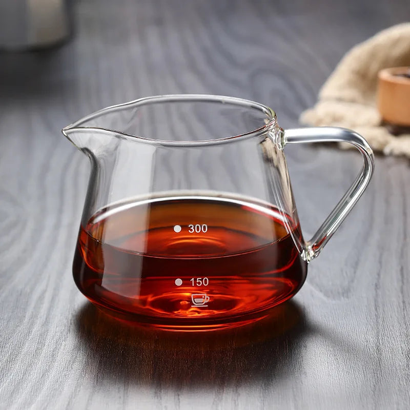 YOMDID 400/600ML Coffee Pot Glass Coffee Teapot Coffee Carafe Reusable Milk Juice Coffee Kettle Coffee Server Without Filter Cup