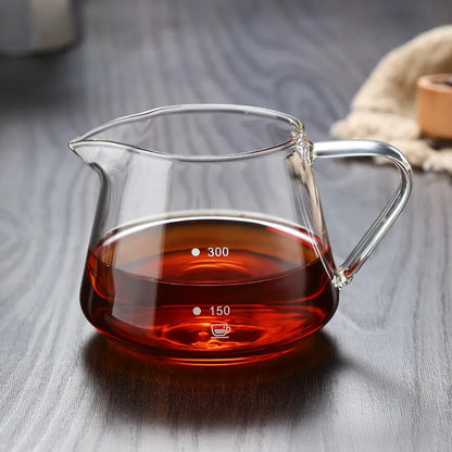 YOMDID 400/600ML Coffee Pot Glass Coffee Teapot Coffee Carafe Reusable Milk Juice Coffee Kettle Coffee Server Without Filter Cup