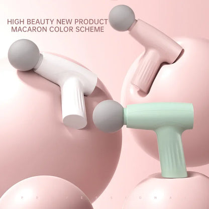 Portable Mini Pink Muscle Massage Gun Deep Tissue Handheld Healing Fascia Gun