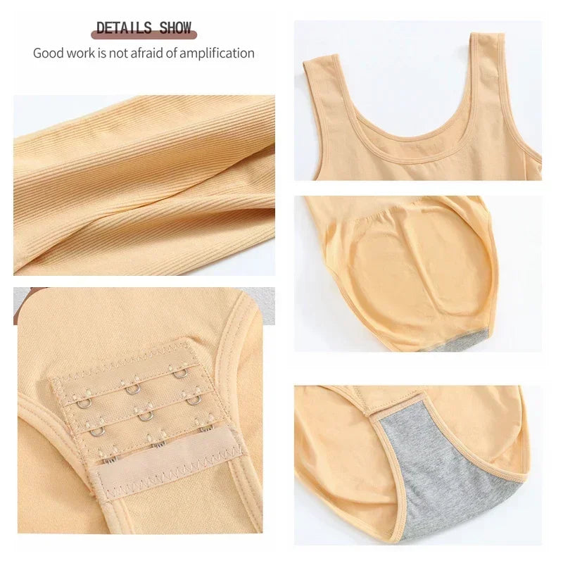 Body Shapewear for Women Seamless Solid Shaping Full Bodysuit Crew Neck Tummy Control Slimming Body Shaper Underwear & Shapewear