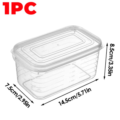 Refrigerator Storage Box Freezing Vegetable Fruit Fridge Organizer Freeze Meat Fresh-Keeping Box with Lid for Kitchen Storage