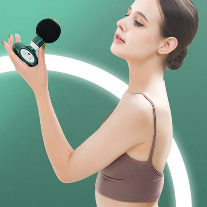 Portable Mini Pocket Wireless Massage Gun Electric Sport Handheld Fascial Gun Body Deep Tissue Muscle Vibration Fitness Massager