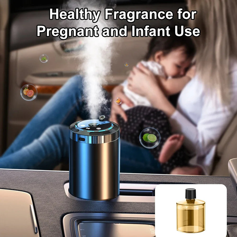 Rechargeable Car Air Diffuser Fragrance Humidifier Aroma Car Air Freshener Long Lasting Odor Eliminator Removing