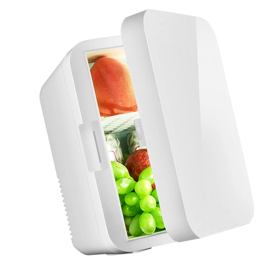 8L Mini Refrigerator Stylish Space Saving Multipurpose Single Door Mini Fridge with Freezer for Home and Car CN Plug 220‑240V