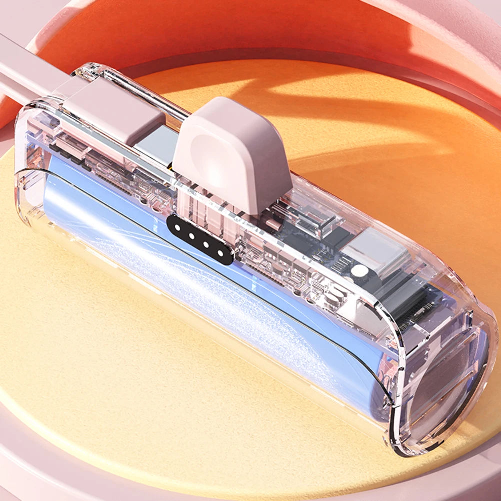 Mini Power Bank 5000mAh Portable Mobile Phone Charger External Battery Power Bank Plug Play For iPhone Samsung Xiaomi Power Bank