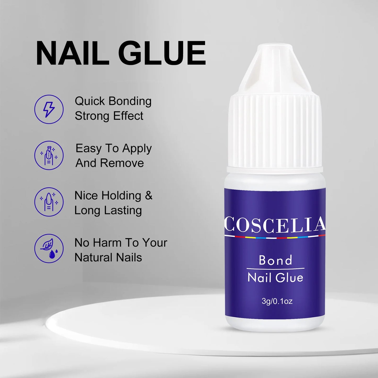 1/3/5/10/15/20pcs Fast-dry Nail Glue Professional Nail Tip Bond Glue 2g/3g/10g for False Nail Tips Long Lasting Glue Nail Tools