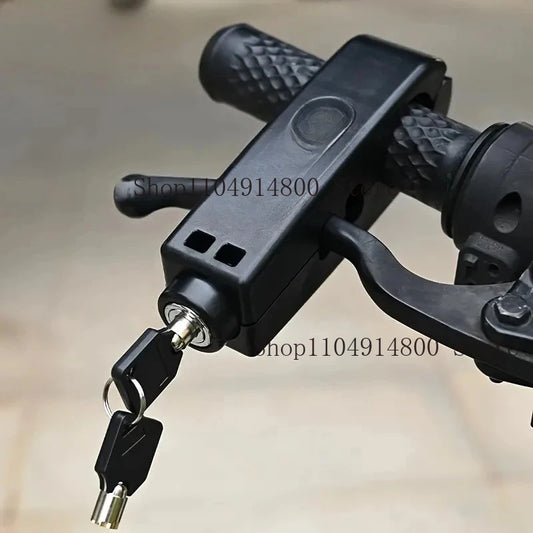 Bike Anti-Theft Lock Electric Bicycle Brake Handlebar Grip Lock Portable Prevent Theft Bike Motorcycle Locks Cycling Accessories