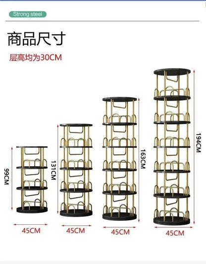 Modern Closet Bookcase Organizer Cabinet Display Rotating Bookcase Magazine Shelves Estante Para Livros Minimalist Furnitures
