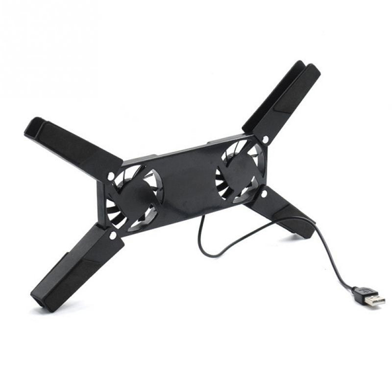 New Laptop Cooling Pad Laptop Cooler USB Powered Cooling Pad Bracket 2 Fans for Laptop Universal 7 15" 1 Laptop Stand