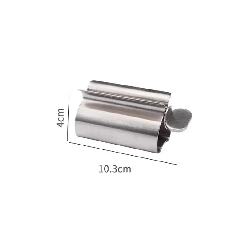 Stainless Steel Toothpaste Squeezers Manual Metal Toothpaste Dispenser Face Creams Rolling Press Bathroom Accessories