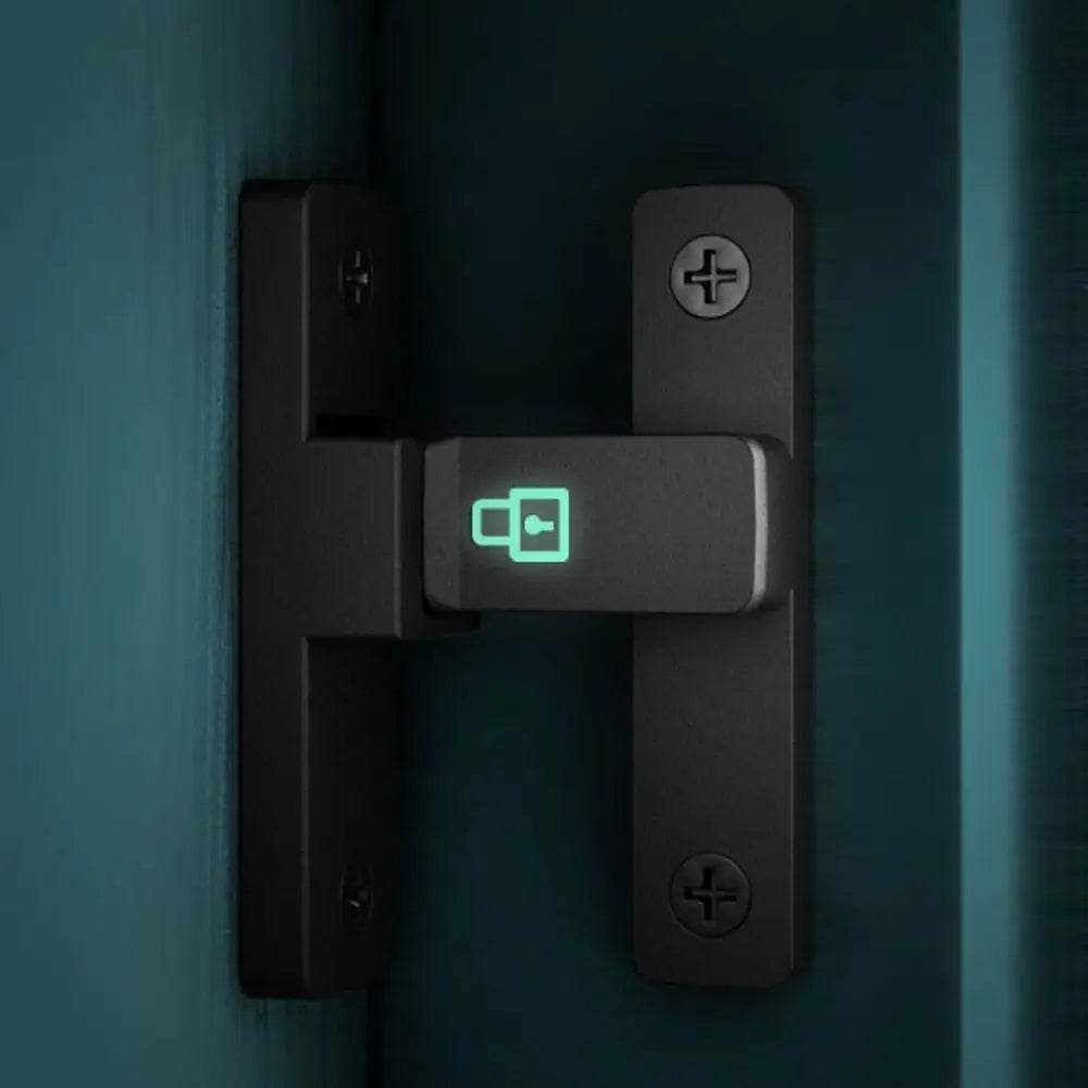 90°/180° Luminous Latch Indoor Metal Door Buckle Bathroom Door Lock Sliding Door Lock Wooden Door Burglar Barn Door Buckle