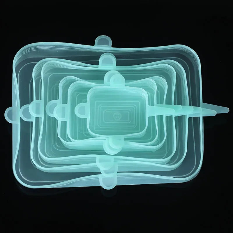 Silicone Cover Stretch Lids Reusable Durable and Expendable Lids Silicone Covers for Fresh Food Leftovers Keep Food Fresh