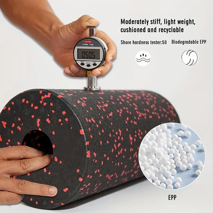 5pcs High-Density Foam Rollers Set - Muscle Massage, Yoga & Therapy, Includes Back Roller, Peanut Ball, Portable Exercise Tools