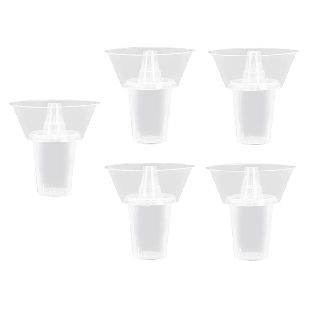 5 Sets Food Snacks Drink Cup Clear Coffee Mug Plastic Holding Trays Outdoor Containers