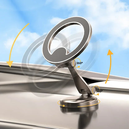 Magnetic Car Phone Mount Holder Multi-Functional Floating Screen Foldable Stand Vehicles Universal Phone Holder Safe Driving