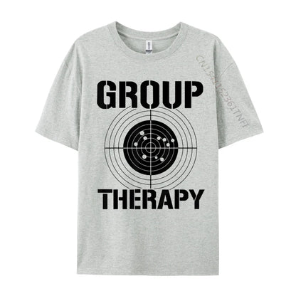 Men T-shirts Group Therapy Casual T-Shirt Retro Normal Cotton Men Tops Tees Casual Clothing Shirt Top Quality