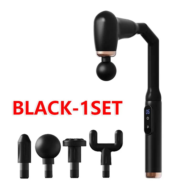 Portable Deep Tissue Massage Gun with U-Shaped Handle for Neck Back Shoulder Leg Pain Relief Home Gym Travel Use