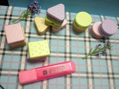 Lytwtw's Stationery  School Office Supplies Cute Cookie Sharpener For Pencil Creative Item back to school Lovely