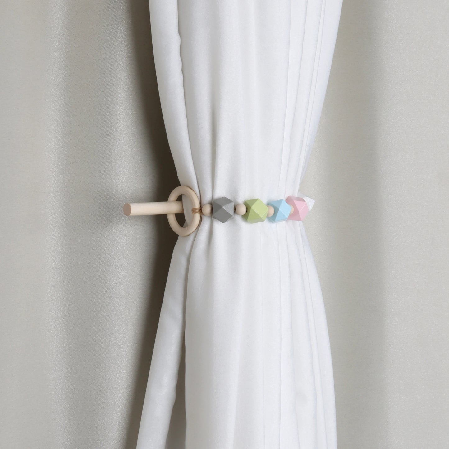 Wooden Curtain Holder Curtain Tieback Hanging  wooden Curtain rope Ball Tie Back Curtain Straps Home Decoration