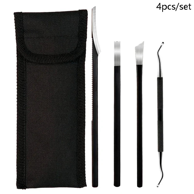 Pedicure Knife Tools for Feet Stainless Steel Foot Scrubber Dead Skin Remover 3/4/5Pcs Foot Scraper Knife Scraping Manicure Tool