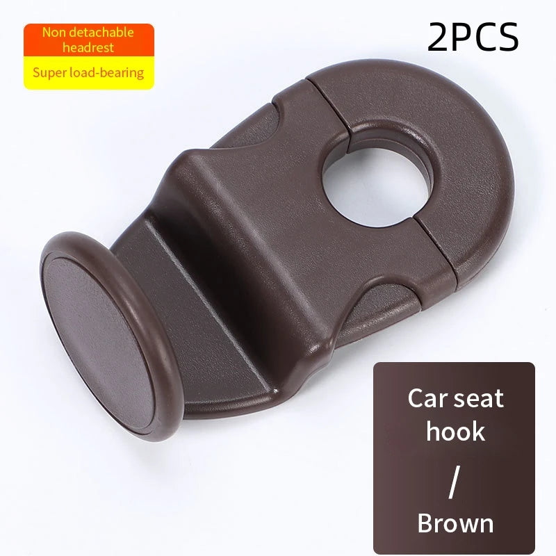 2pcs Universal Auto Seat Headrest Hooks Storage Hanger ABS Car Hook Vehicle Back Seat Organizer Holder Car Interior Accessories