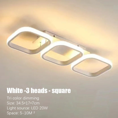 LED Ceiling Light 3 colors Modern Round Square-shaped For Hallway Bedroom Checkroom Living Room Restaurant Staircase Lighting