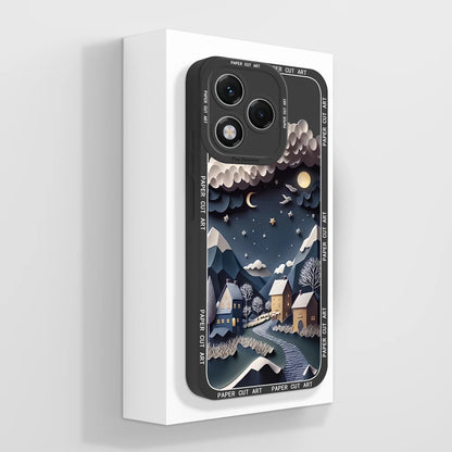 For Honor 400 Lite Case Simple Butterfly Soft Liquid Silicone Full Protection Back Cover For Honor 400Lite 5G Phone Protectors