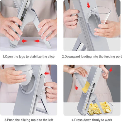 Multifunction Vegetable Slicer Safe Mandoline Slicer For Kitchen Potato Onion Garlic Cucumber Slicer Food Chopper Kitchen Tool
