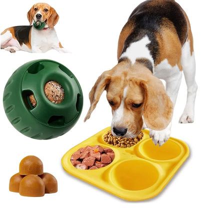 Silicone Pet Dog Toys Dog Chew Toys Refillable Dog Food Ball Dog Feeding Ball Dishwasher Interactive Rubber Balls Pet Products
