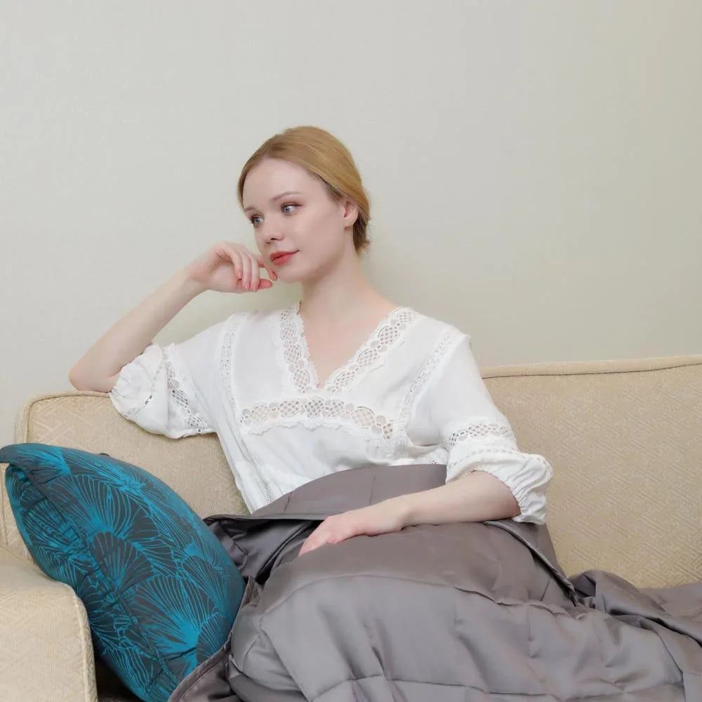 Size Heavy  Weighted Blanket 15 Lbs 60x80 Washable   15lbs Knitted   Cotton