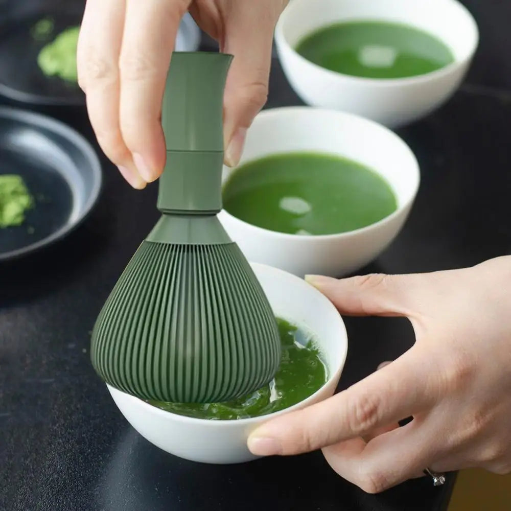 Matcha Whisk Traditional Matcha Whisk Reusable Matcha Green Tea Brush Removable Tea Whisk Safe Matcha Mixer Kitchen Accessories