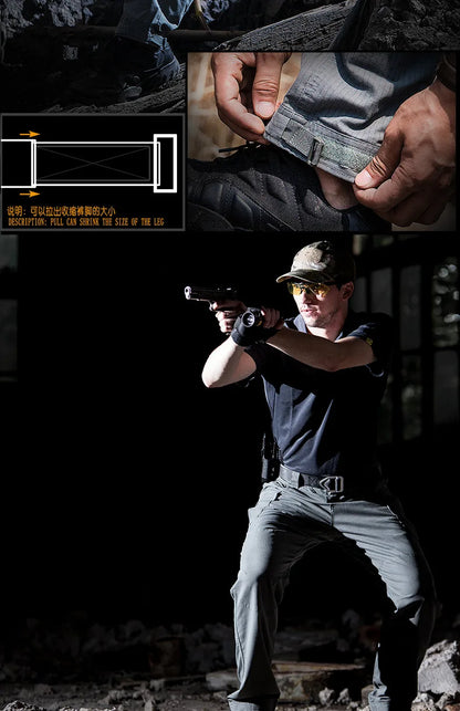 2023 High Quality Waterproof Cargo Pants Solid Sweatpants Trousers Outdoor Straight Men Tactical Cargo Pants