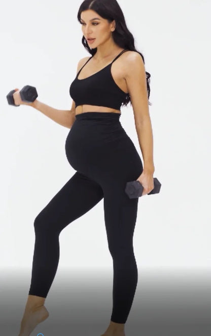 Maternity Leggings Spring, Summer and Autumn New Outer Wear Fashion Sports Yoga Shark Pants Special Belly Support Pregnant Women