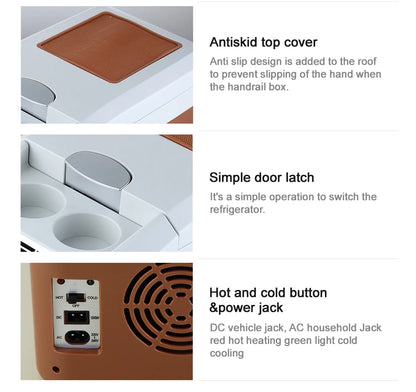 Ice box Mini Fridge 220V 12V 24V Portable Electric Cooler Refrigerator For Camping Home Truck Beach Vehicle Mini Fridge Cool car