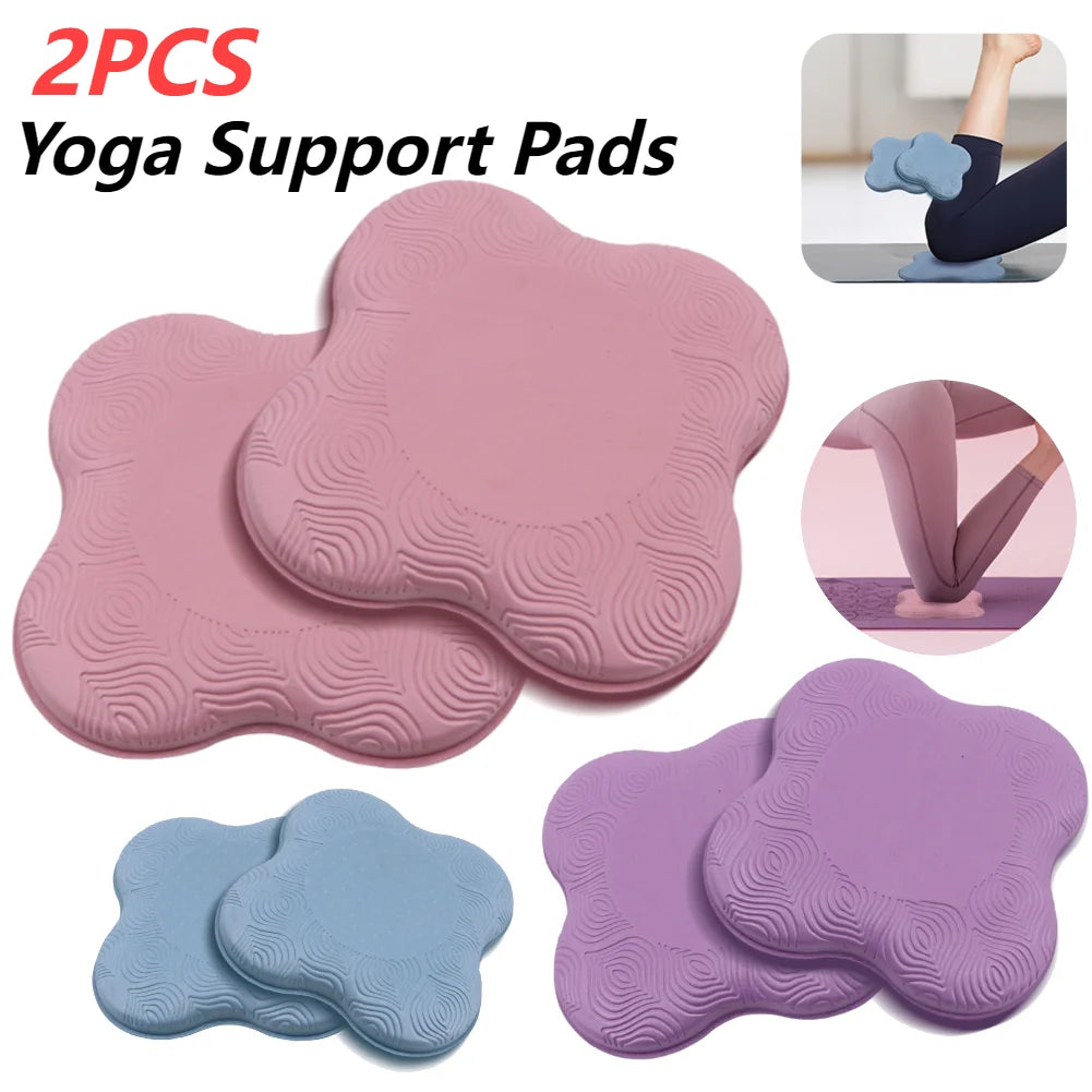 2Pcs Yoga Knee Pad Yoga Kneeling Support Elbows Cushion Mat Yoga Knee Cushion Yoga Kneeling Protective Pad for Home Gym Fitness