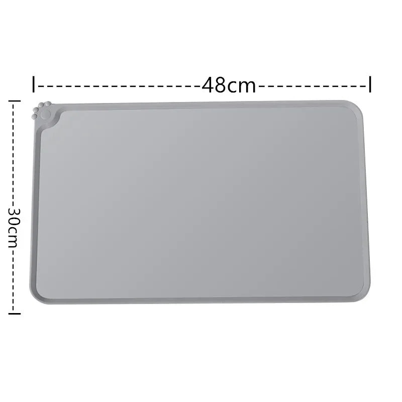 Silicone Pet Meal Mat Pet Waterproof and Anti Slip Cat Food Mat No Cleaning Required Puppy Feeding Bowl Mat Pet Accessories