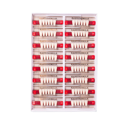 16/12 Sets/ Box Dental Teeth Anterior Posterior Polymer Denture acrylic Tooth A2 A3 2 Layers Dentistry Materials Education Model