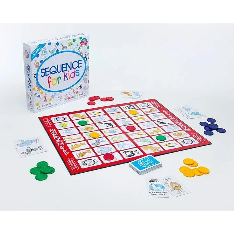 SEQUENCE Board Game for Kids - Exciting and Challenging Game of Strategy and Luck, Play with Friends and Family