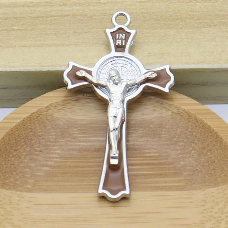 10pcs Holy Cross Jesus Crucifix Cross Church Decoration Christian Decor Church Supplies Hanging Crucifix for Home Decor
