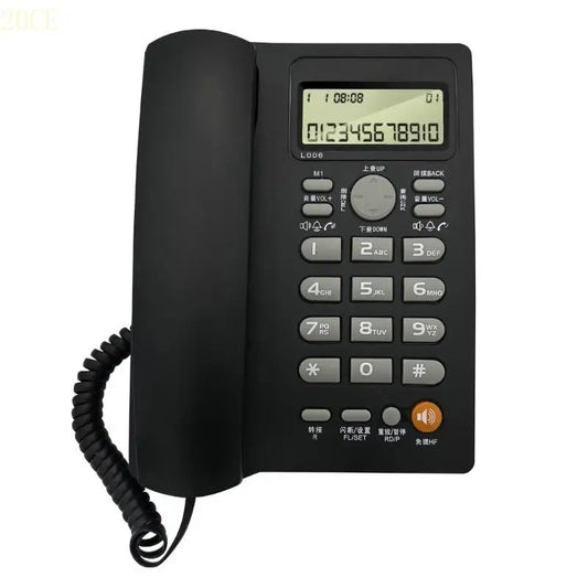 20CE English Telephone Fixed Landline Phone Caller Display Speed Dial Home Office No Need Battery Telephones