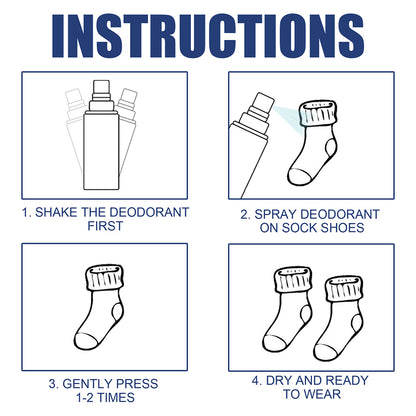 Shoe Deodorizer Spray Shoe Socks Foot Deodorant Odor Spray Shoe Freshener perfume