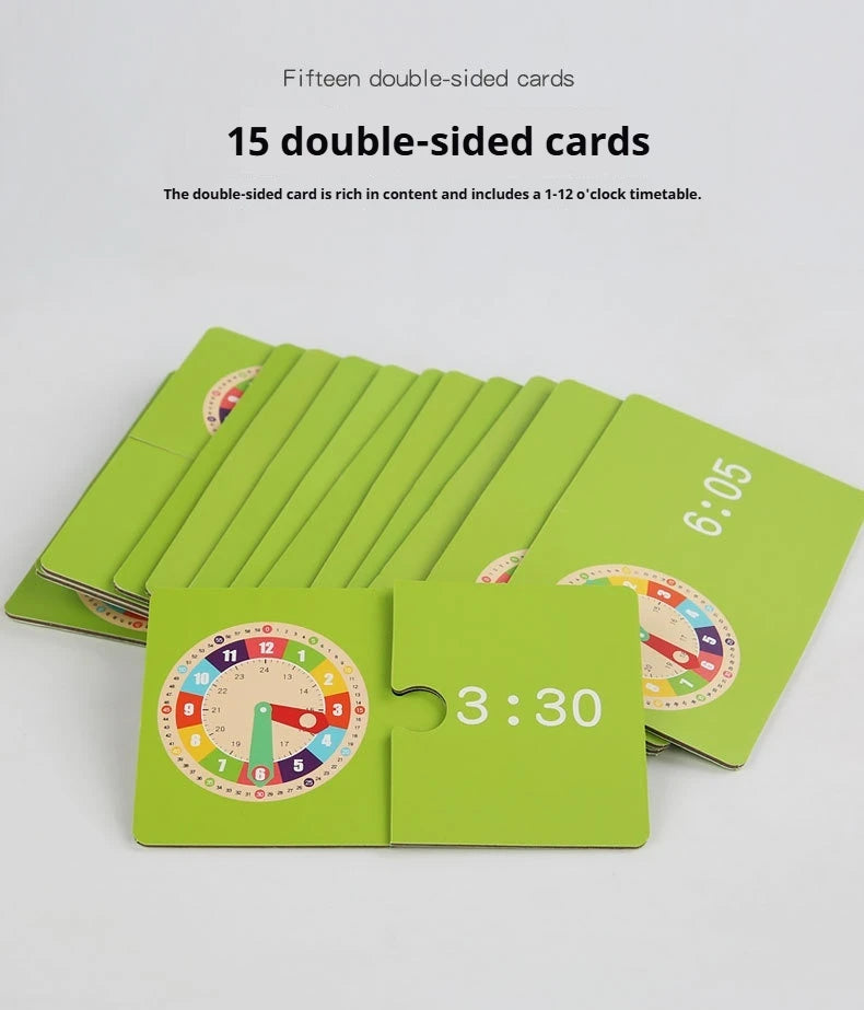 Clock model, mathematics, kindergarten clock teaching aids, children, primary school students, first and second grade, time cogn