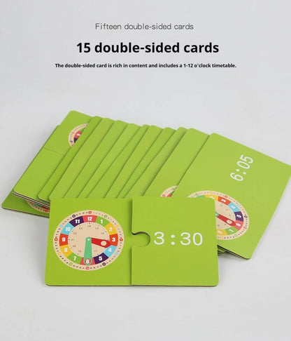 Clock model, mathematics, kindergarten clock teaching aids, children, primary school students, first and second grade, time cogn