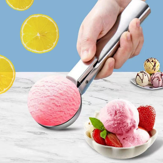 Stainless Steel Ice Cream Spoon Multifunctional Cream Spoon Fruit Spoon Round Ball Spoon Ball Digger