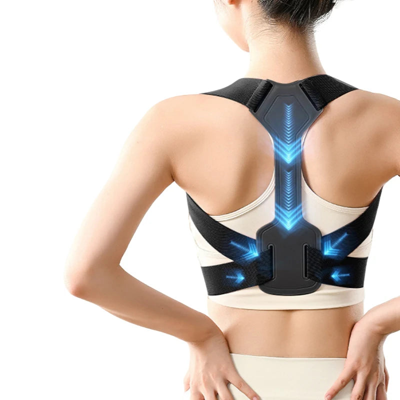 Back Straightener Posture Corrector Women Men Upper Back Brace Posture Belt Relief Scoliosis Suppor Back Harness Posture