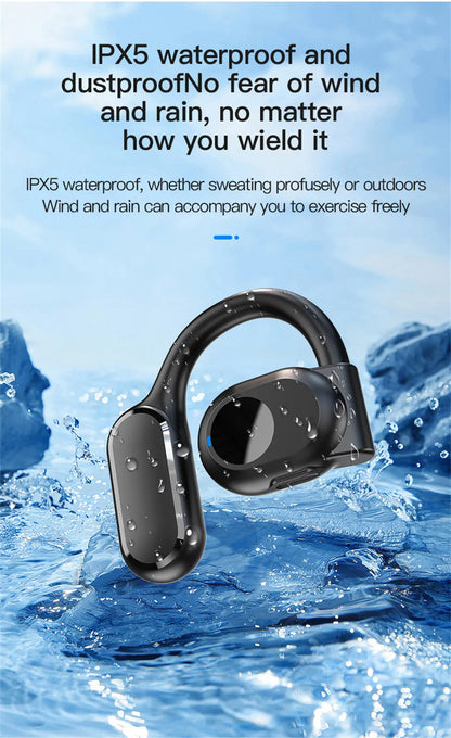 Wireless Headphones Bluetooth Headset With Microphone Bone Conduction Handsfree Noise Canceling Earphones For Driving Audifonos
