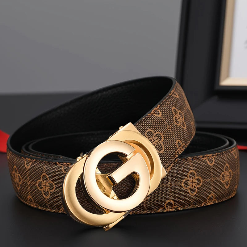 Youth Belt Brand Belt Men's Belt High Quality Men's Luxury Belt Men's Belt Male Buckle Metal Automatic Buckle