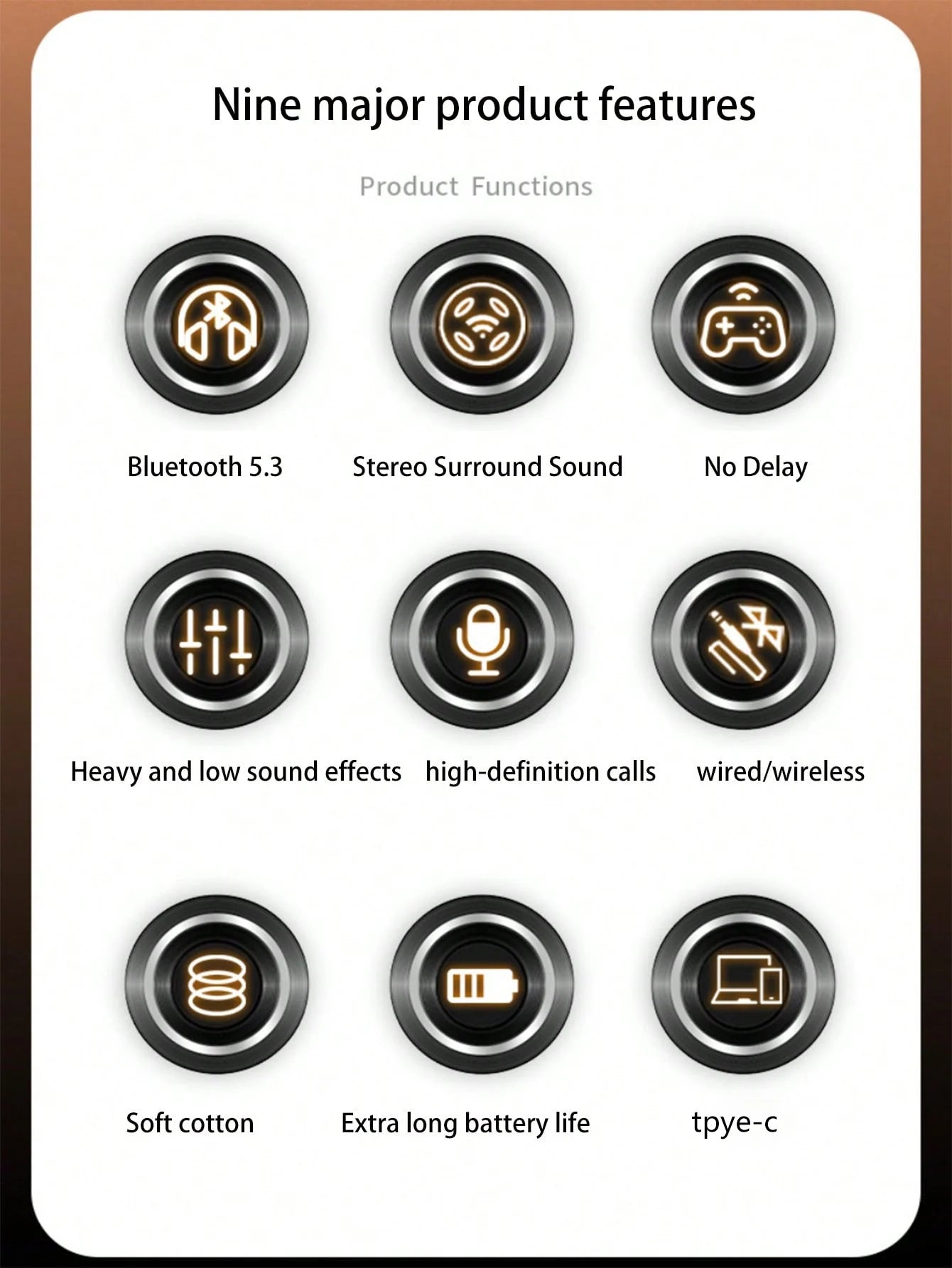 Headset wireless headset, long range, office listening headset, gaming game wireless headset