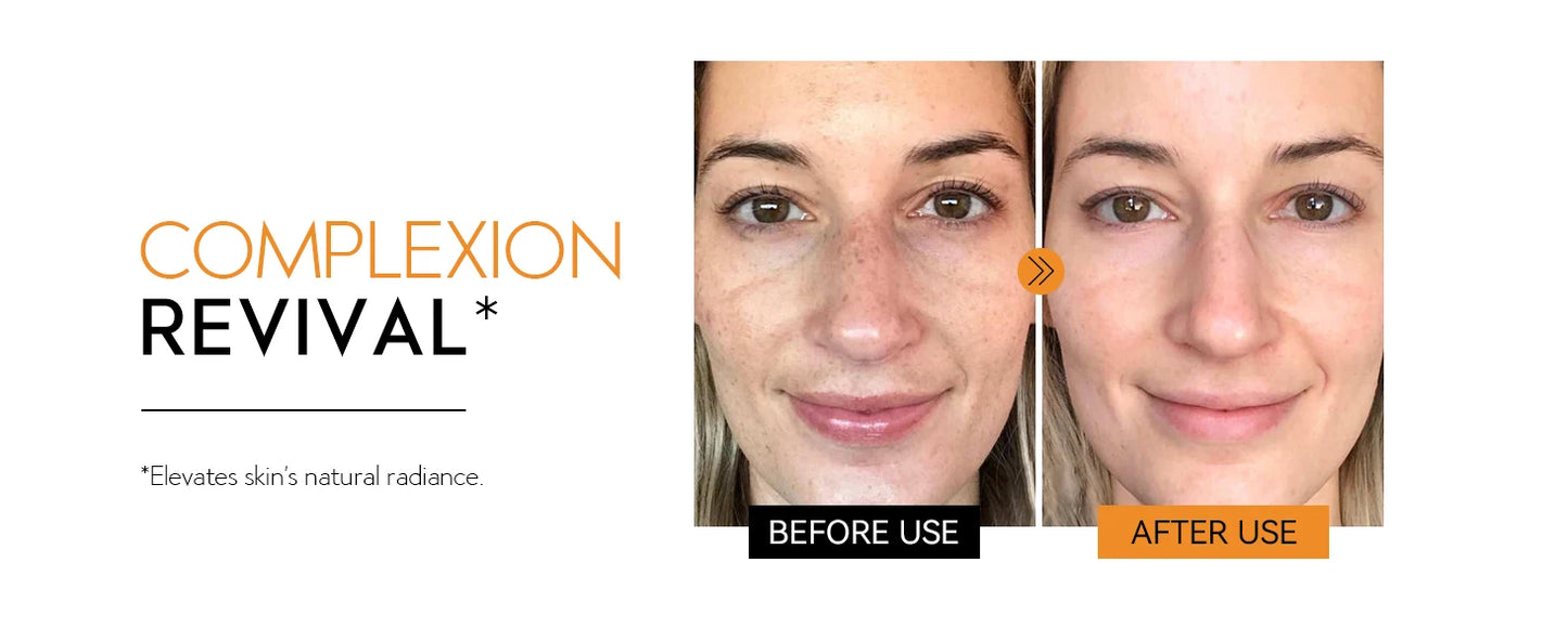 50ml*2pcs Vitamin C Face Serum, Brightens, Hydrates and Reduces Signs of Aging, with Vitamin C, Hyaluronic Acid for Glowing Skin